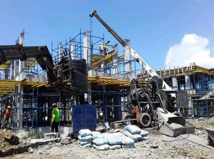 Travaux de construction de l'hôtel galawa 